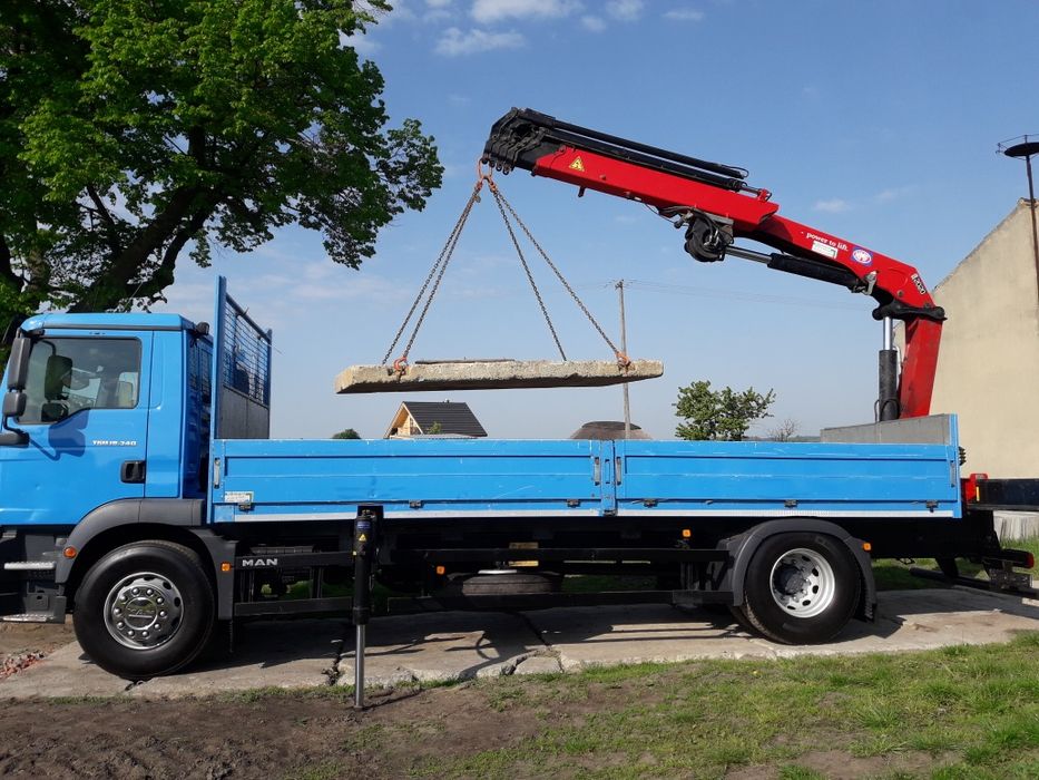 Transport ciężarowy z hds, usługi hds, dźwig Gostyń