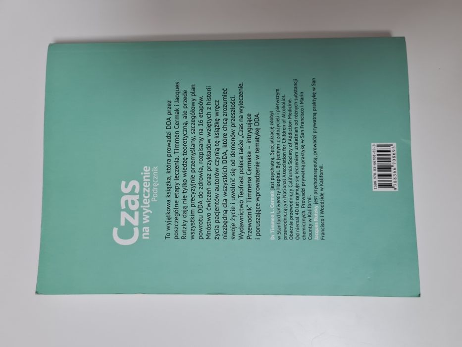 Czas na wyleczenie Podręcznik - Timmen L. Cermak, Jacques Rutzky x