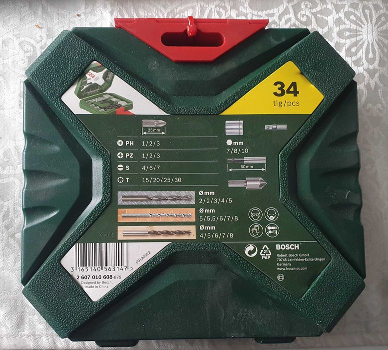 Zestaw wierteł i końcówek X-LINE II  X34  BOSCH
