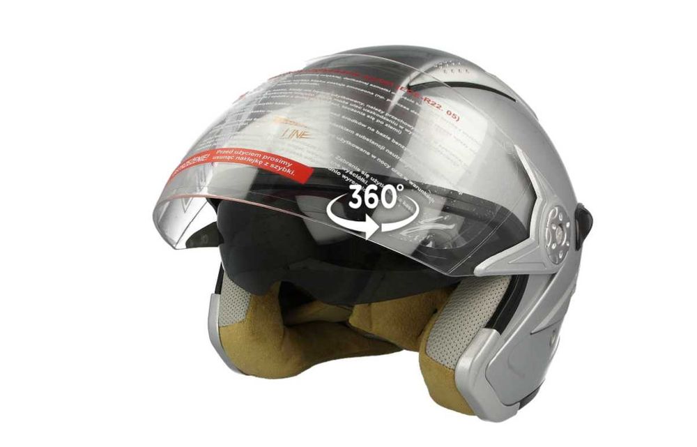 KASK motocyklowy otwarty JET VCAN V-529 grey rozmiar S