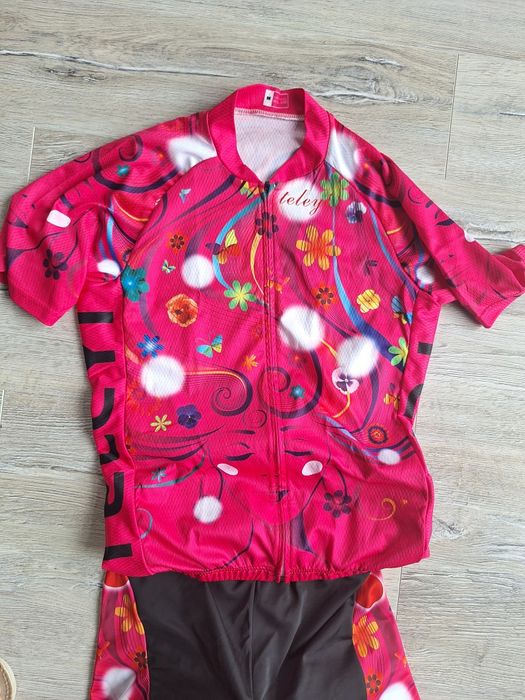 Strój 2 częściowy damski rowerowy profesjonalny  M