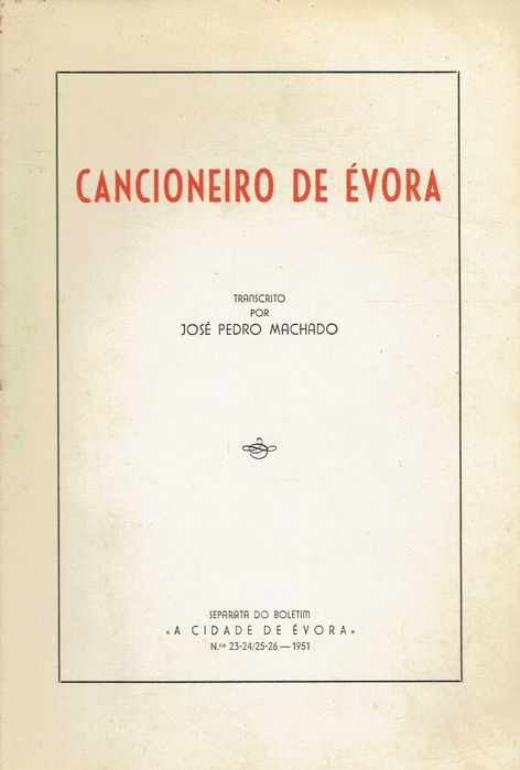 7499

Cancioneiro de Évora