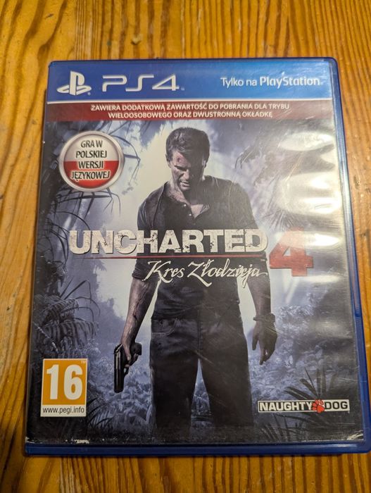 PS4 ps5 Uncharted 4 PL  płyta PlayStation 4 PlayStation 5 ps 4 ps 5