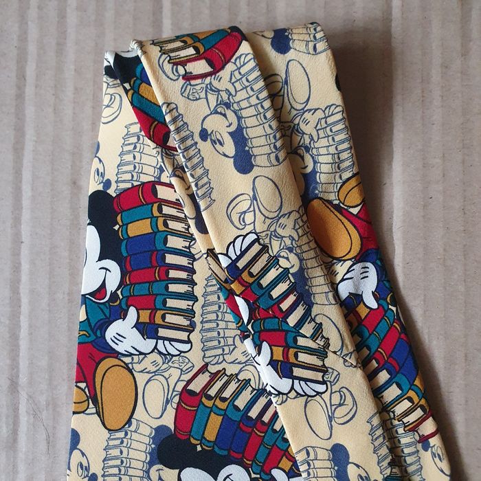 Krawat Disney Myszka Miki jedwab(k-7)