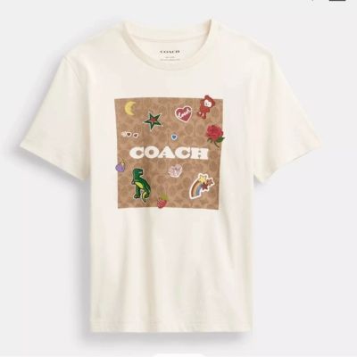 Футболка coach біла