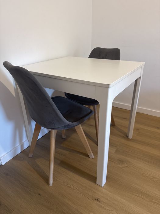 Mesa de jantar extensivel branca