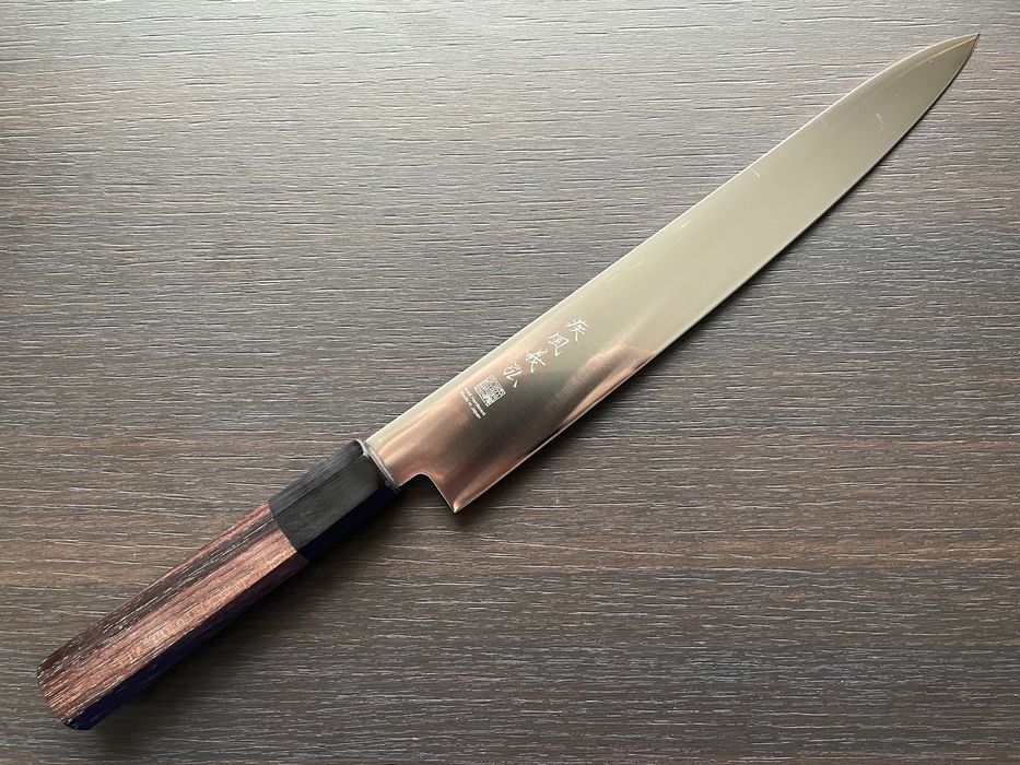 Професійний кухонний ніж-слайсер Yoshihiro Ice Hardened Stainless St.