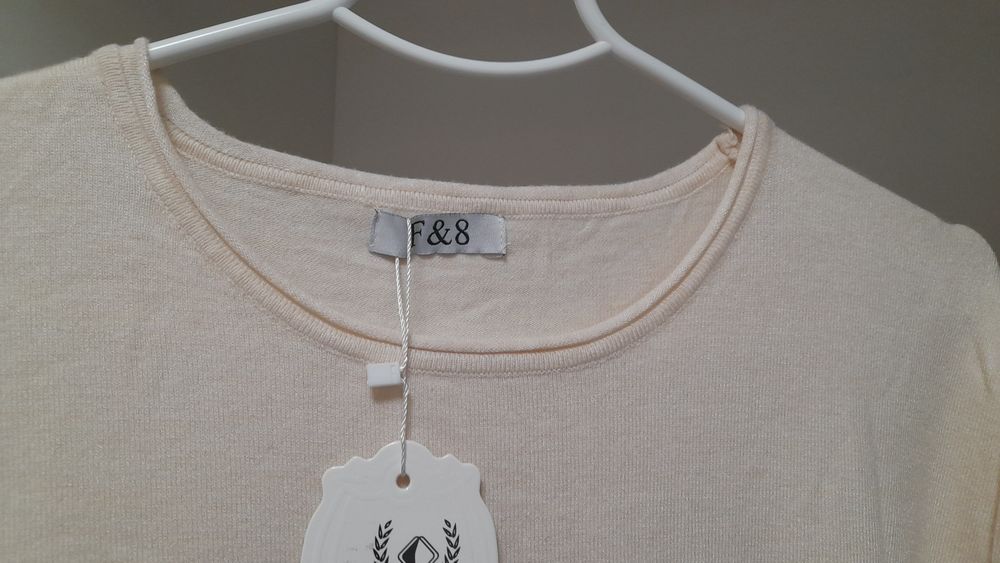 Платье теплое ОВЕРСАЙЗ,  Европу, Слоновая кость