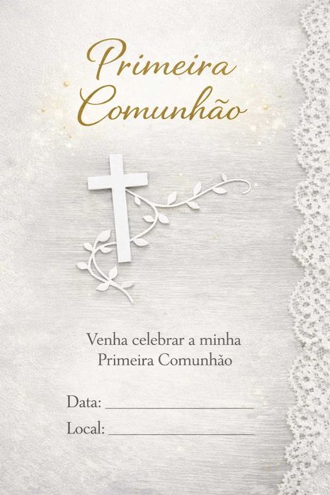 Conjunto de Cortantes Crucifixos e Enleio para Comunhão