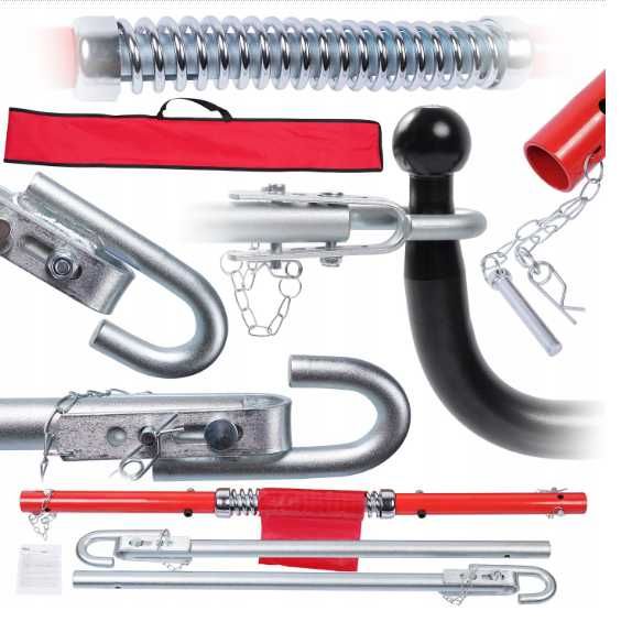 Hol Sztywny 3000kg 200cm Składany 3T Z amortyzatorem Sprężyna Tłumiąca