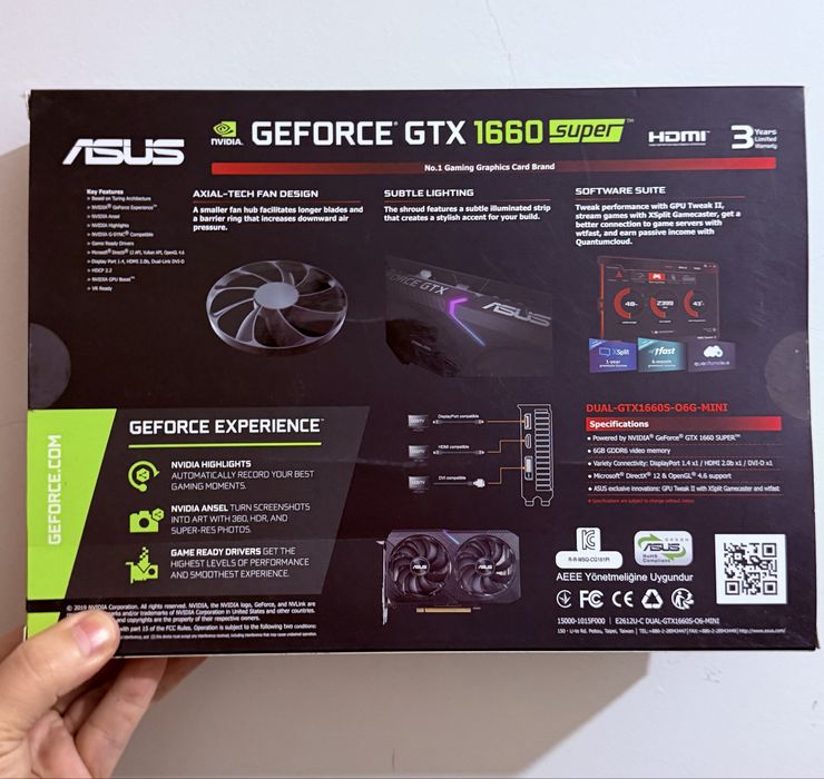 Placa grafica Asus GTX 1660 Super 6BG OC Dual