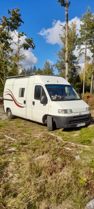 Kamper Fiat Ducato 2.8jtd z łodzią i silnikiem .