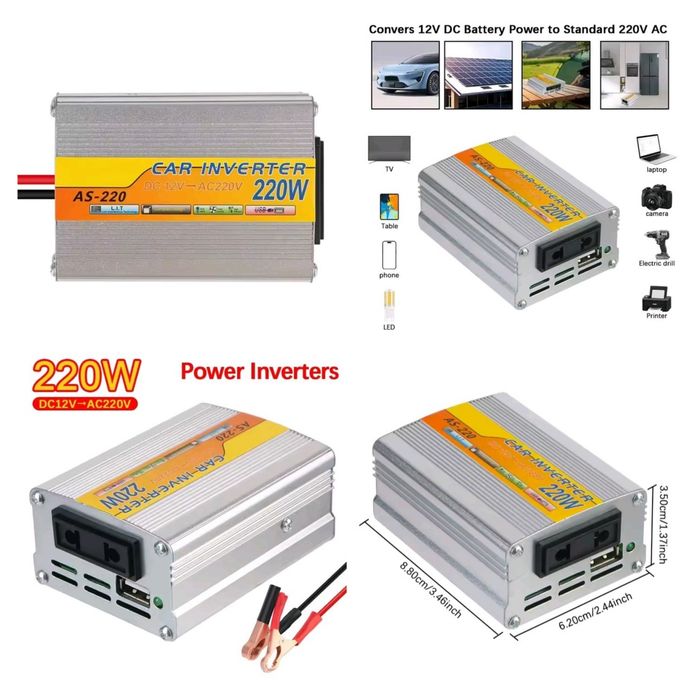 Инвертор преобразователь 12V 220V