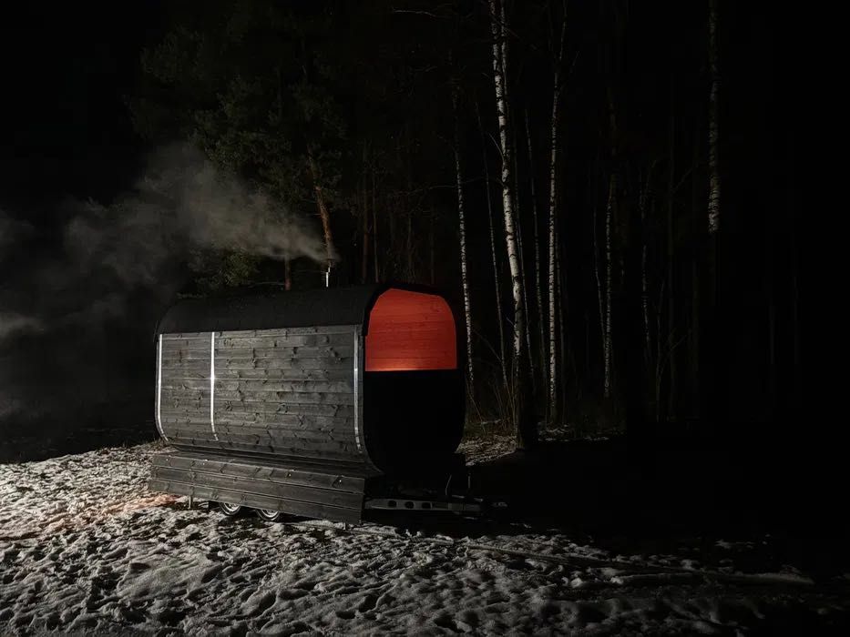 Duża sauna mobilna wynajem LUX 8-10 osób