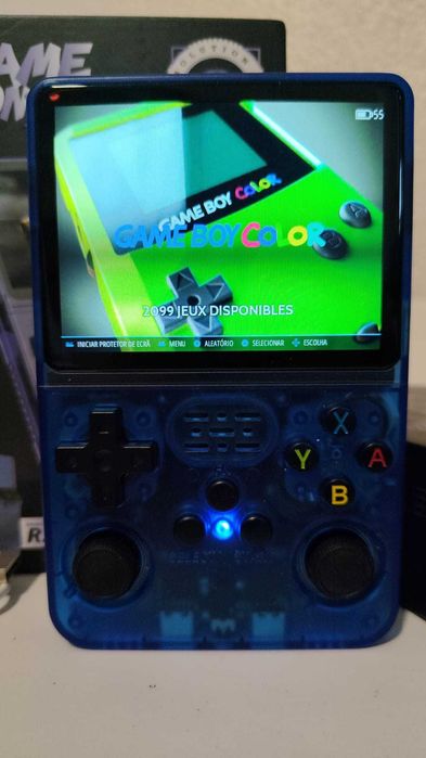 Consola Portátil Retrô R36S - Azul - Nova!!