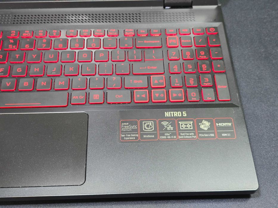 Acer Nitro 5-AN515-46 / R5-6600H 3.30GHz / RTX 3050Ti 4GB / 16GB 4800MHz DDR5 / 512GB M2 / 15.6' FHD TFT 120Hz / Grade A- / GW 12 miesięcy