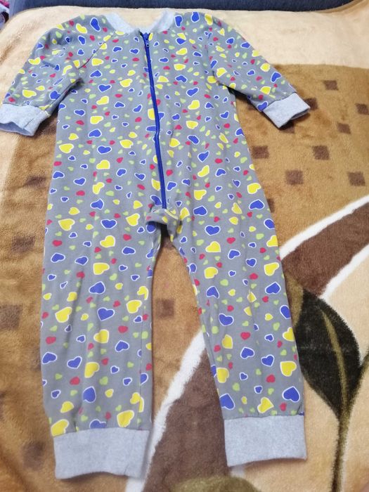 Байковый ромпер для девочки