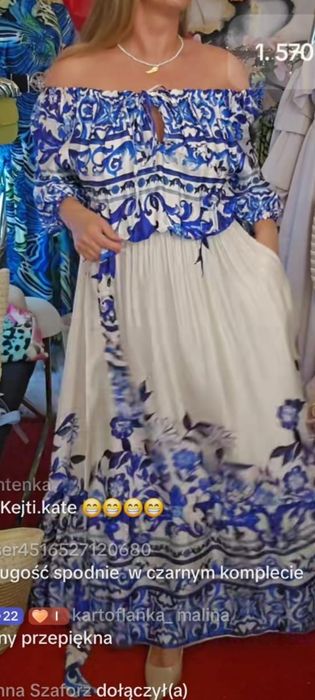 Sukienka zwiewna hiszpanka xl...L.. m..