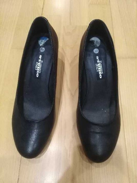 buty czarne ze skóry