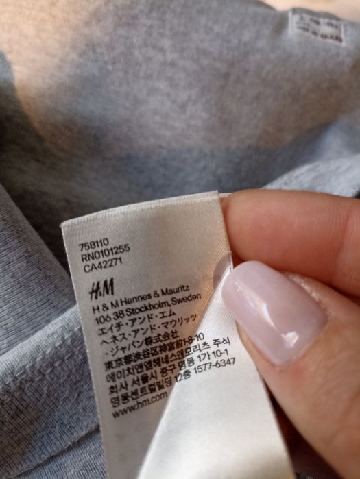 T-shirt z długim rękawem roz.158/164 H&M