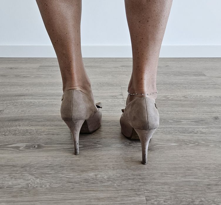 Sapatos beige de salto 39 Xti