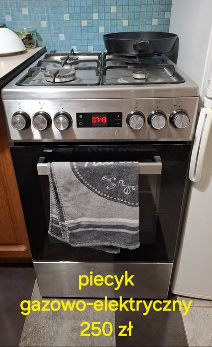 Kuchenka gazowa elektryczna.