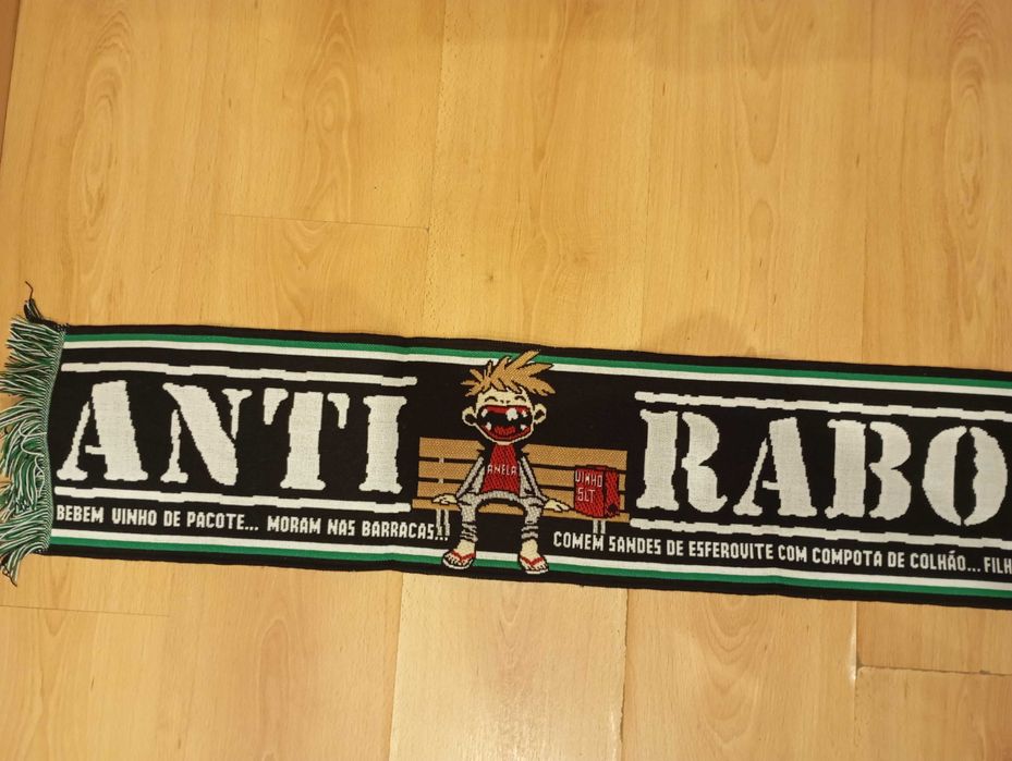 Cachecol anti rabolhos novidade Sporting ultras futebol coleção