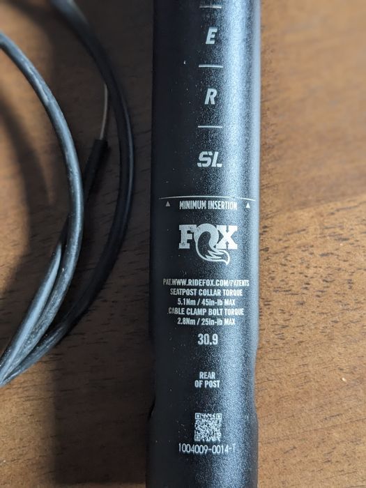 Espigão telescópio Fox Transfer SL 30.9