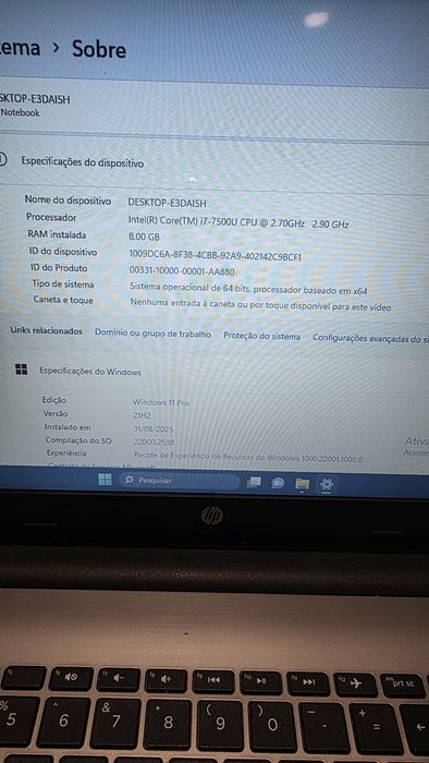Portatil I7 da HP