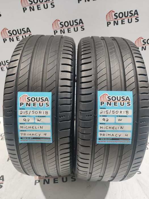 2 pneus semi novos 215-50R18 Michelin - Oferta dos Portes