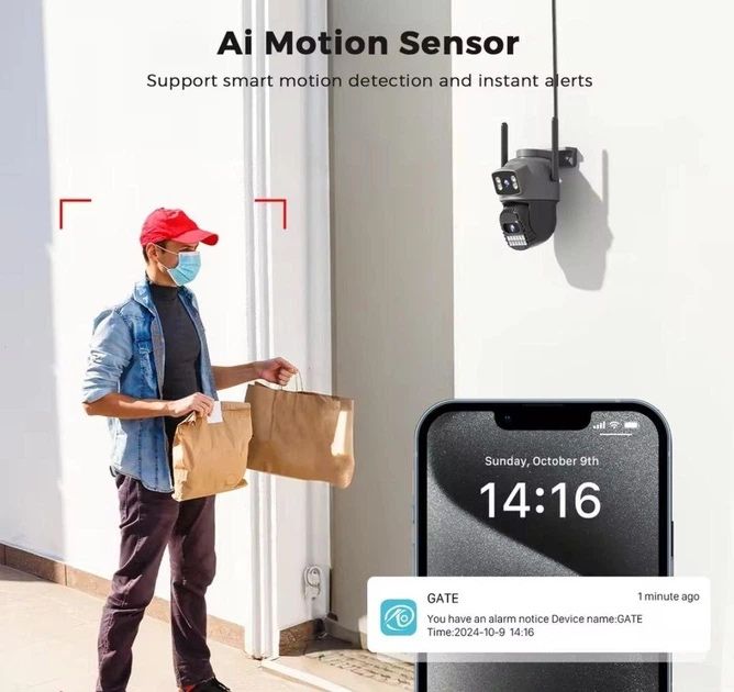 Вулична WiFi IP камера відеоспостереження Anbiux A22YQ Wi-Fi