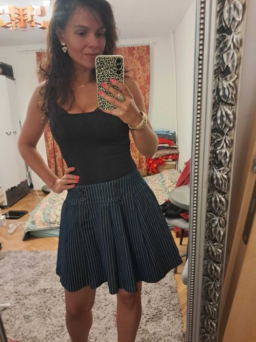 Mini jeansowa granatowa spodniczka rozm. M