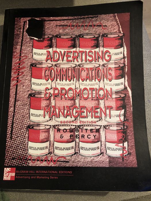 Livro “Advertising communications and promotion management”