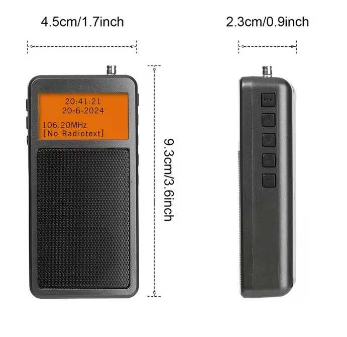Міні FM Радіо Hanrongda HRD-205