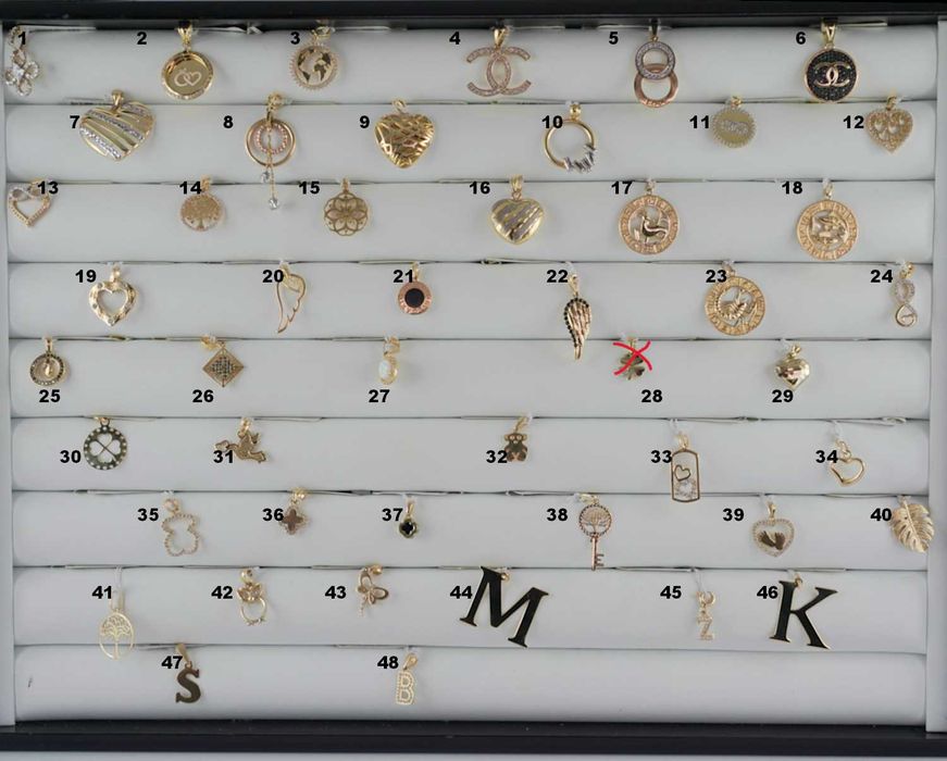 Złota zawieszka ozdobna pr. 585
