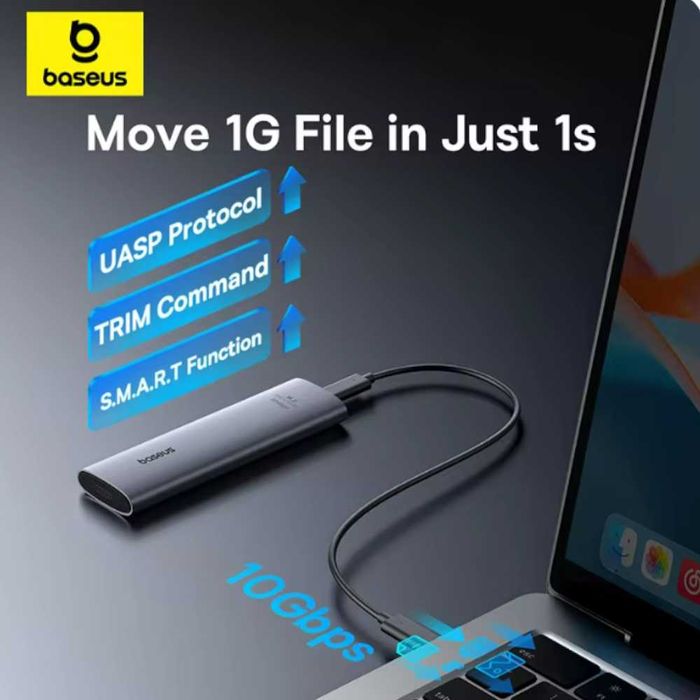 Внешний карман Baseus SSD Case M.2 NVME to USB 3.2 Gen2