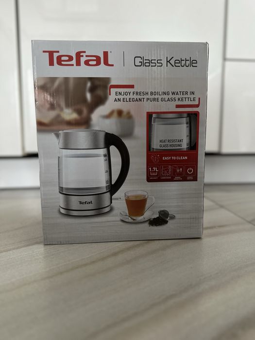 Скляний електричний Чайник Тефаль tefal