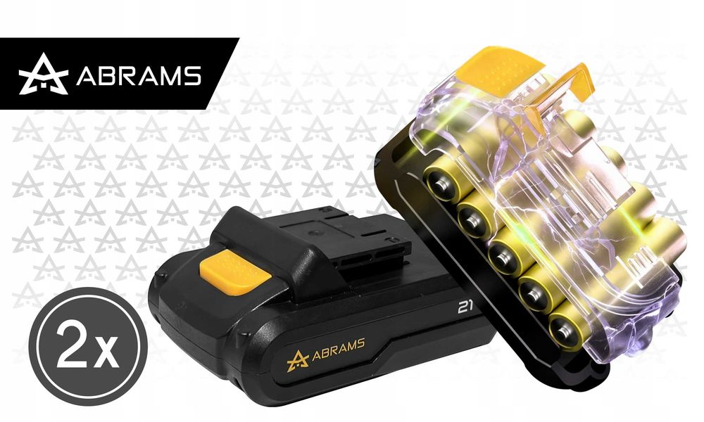 Wkrętarka akumulatorowa udarowa 21V 2x bateria 48Nm 1000W