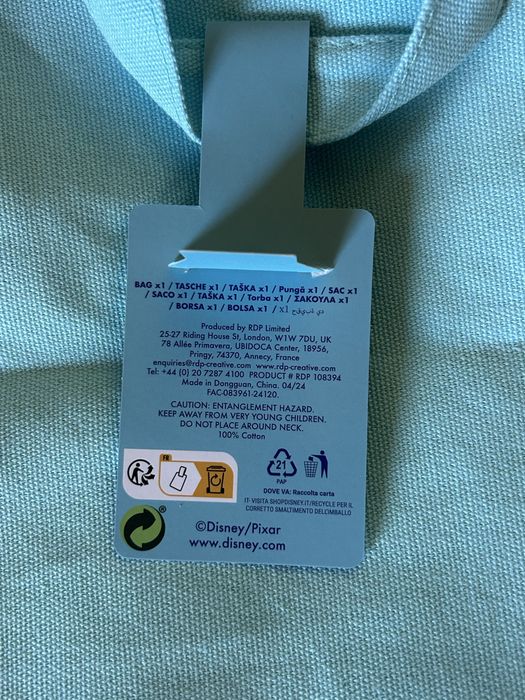 Saco Pixar x1 tote bag