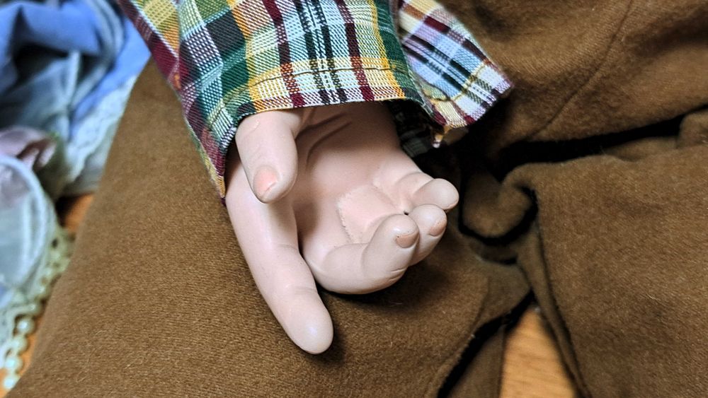 Lalki porcelanowe  – para w stylu wiktoriańskim