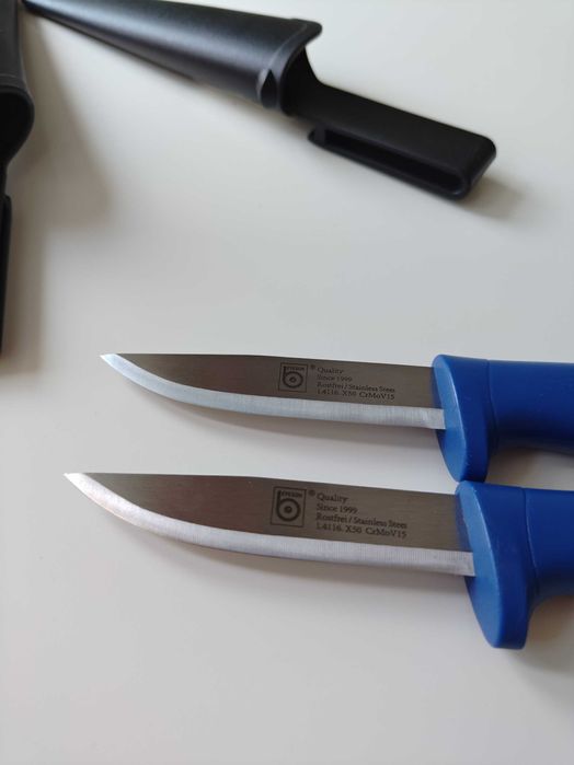 Dwa noże Eyeson by Lindbloms Craftman's Knife Blue ABS, Stainless