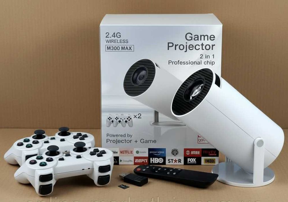 Проектор - ігрова приставка/ домашній кінотеатр. Игровая консоль