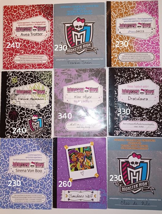 Щоденники монстер хай monster high