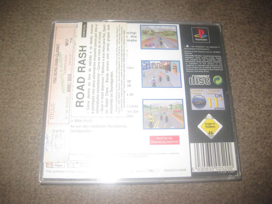 Jogo "Road Rash" para a Playstation 1/Completo!