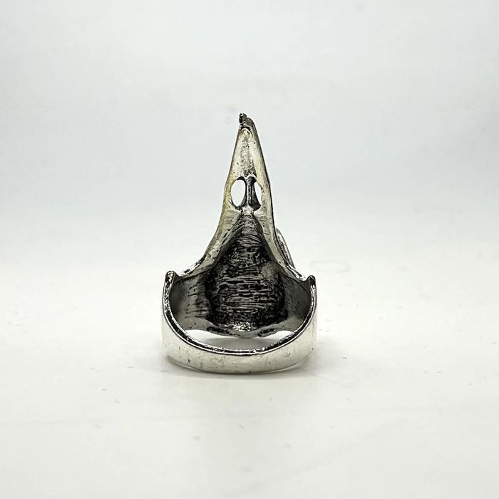 Sygnet pierścionek obrączka ring dziób wiking viking znaki srebrny