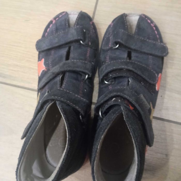 Dziewczęce skórzane kapcie profilaktyczne buty Danielki r.30