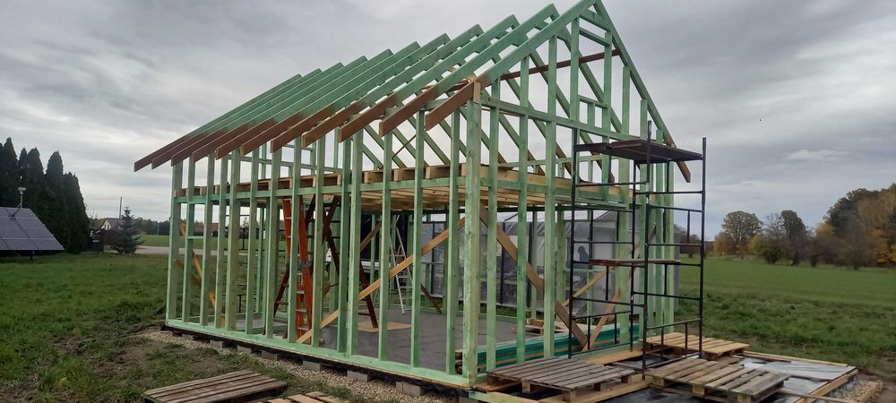 domek całoroczny na zgłoszenie 35m2 +góra 35m2