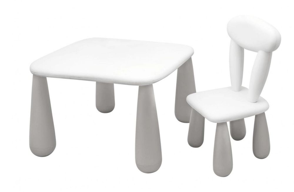 Stolik dla dzieci + krzesełko Luna Classic szary Maltex