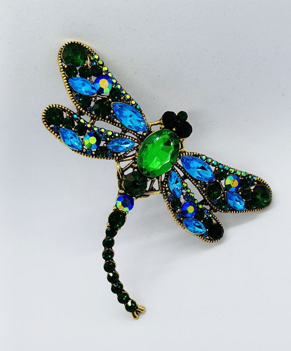 Duża broszka ważka