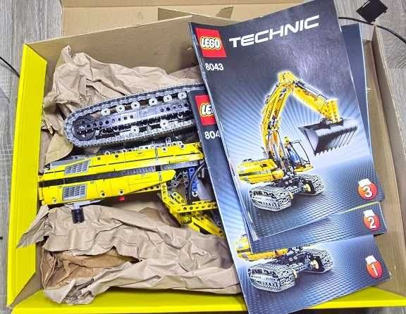 LEGO Technic 8043 Motorized Excavator – Gwarancja = Zakup bez ryzyka + 24 Figurki